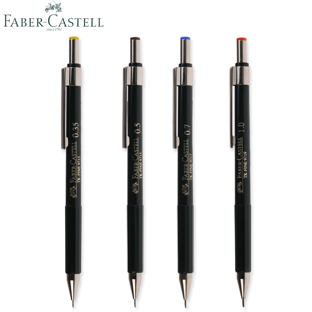 1 pc 독일 FABER castel 기계식 연필 TK FINE 9715 기계식 연필 0.35 /1.0 / 0.5/0.7mm 전문 드로잉 연필